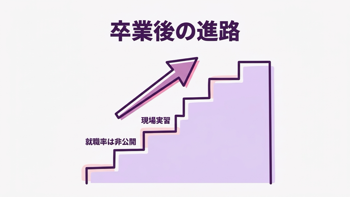 バンタンクリエイターアカデミーの就職と卒業後の進路の図解